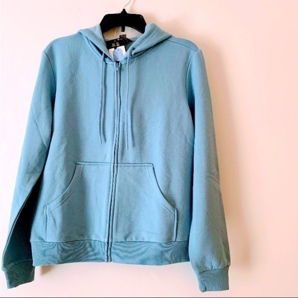 Eddie Bauer, Women's full zip hoodie. Chambray blue.Ultrasoft. 4-way stretch S - Picture 2 of 8